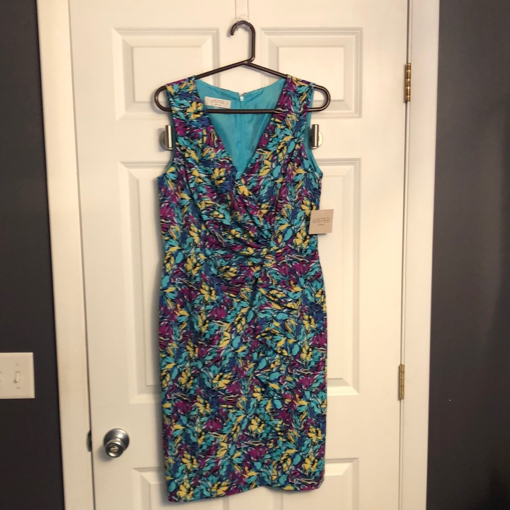 Kasper multi color dress. NWT size 10